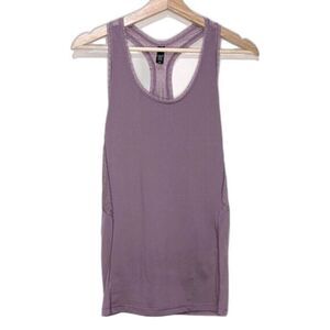 Victoria Sport by Victoria's Secret Tank Top Lace Racerback Size M Mauve Purple